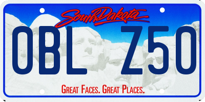 SD license plate 0BLZ50