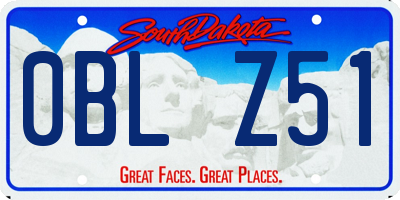 SD license plate 0BLZ51