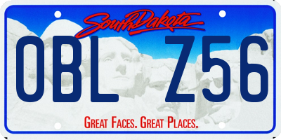 SD license plate 0BLZ56