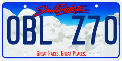 SD license plate 0BLZ70
