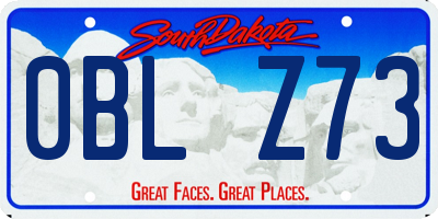 SD license plate 0BLZ73