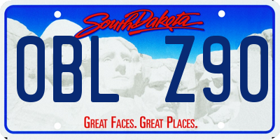SD license plate 0BLZ90