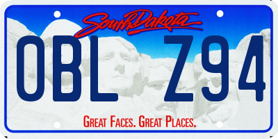 SD license plate 0BLZ94