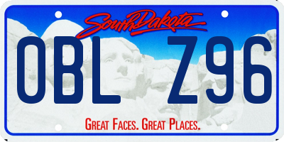 SD license plate 0BLZ96