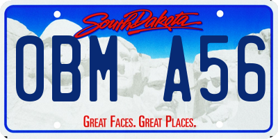 SD license plate 0BMA56