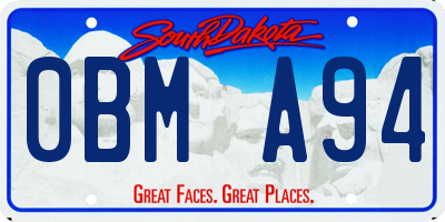 SD license plate 0BMA94