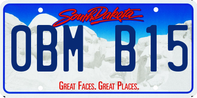 SD license plate 0BMB15