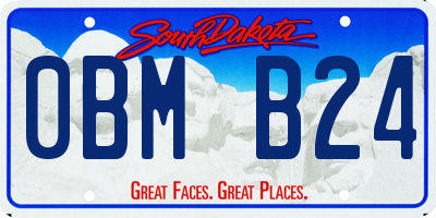SD license plate 0BMB24