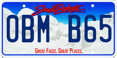 SD license plate 0BMB65
