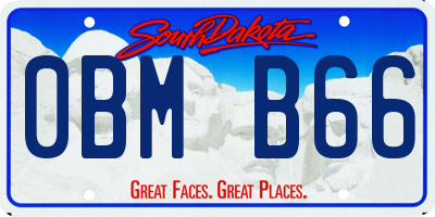 SD license plate 0BMB66
