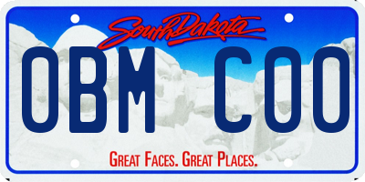 SD license plate 0BMC00