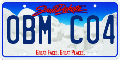 SD license plate 0BMC04