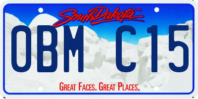 SD license plate 0BMC15