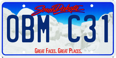 SD license plate 0BMC31