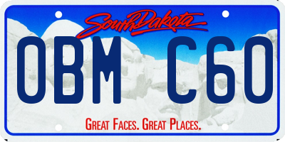 SD license plate 0BMC60