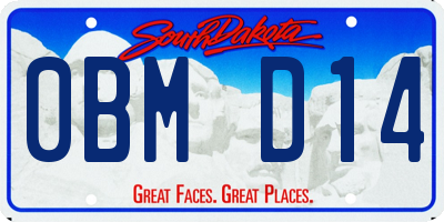 SD license plate 0BMD14