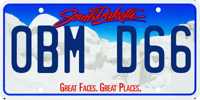 SD license plate 0BMD66