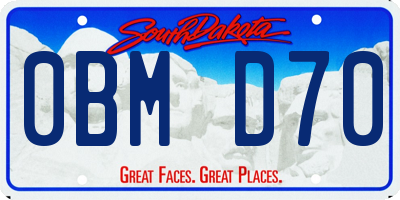 SD license plate 0BMD70