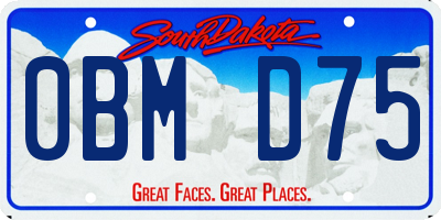 SD license plate 0BMD75