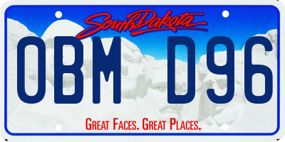 SD license plate 0BMD96