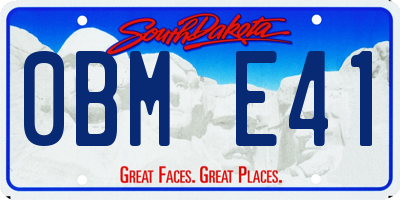 SD license plate 0BME41