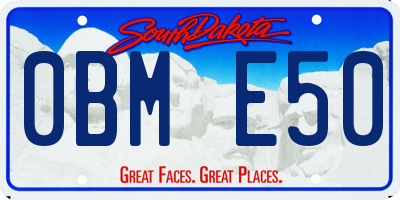 SD license plate 0BME50