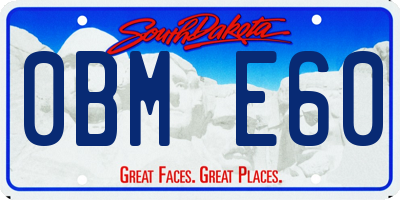 SD license plate 0BME60