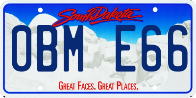 SD license plate 0BME66