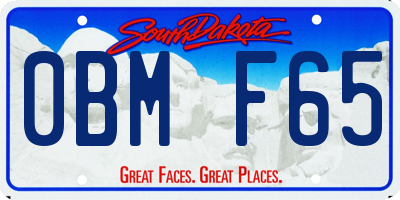 SD license plate 0BMF65