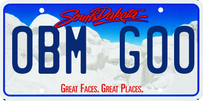 SD license plate 0BMG00