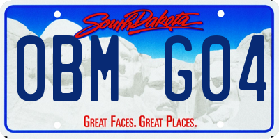 SD license plate 0BMG04
