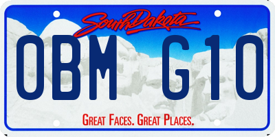 SD license plate 0BMG10