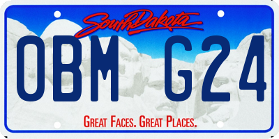 SD license plate 0BMG24
