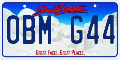 SD license plate 0BMG44