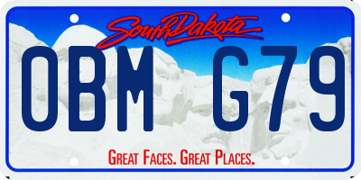 SD license plate 0BMG79
