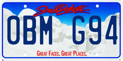 SD license plate 0BMG94