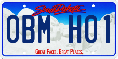 SD license plate 0BMH01