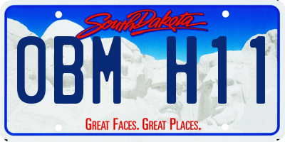 SD license plate 0BMH11
