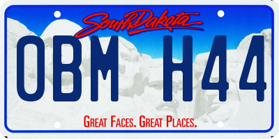 SD license plate 0BMH44