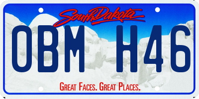 SD license plate 0BMH46