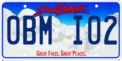 SD license plate 0BMI02