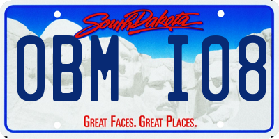 SD license plate 0BMI08