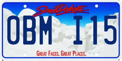 SD license plate 0BMI15
