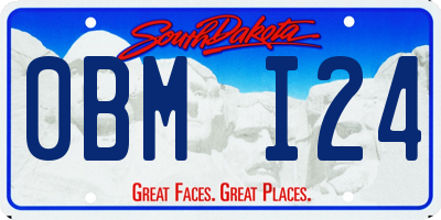 SD license plate 0BMI24
