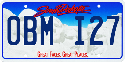 SD license plate 0BMI27