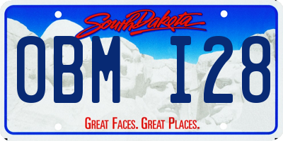 SD license plate 0BMI28