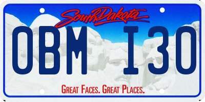 SD license plate 0BMI30