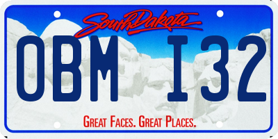 SD license plate 0BMI32