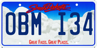 SD license plate 0BMI34