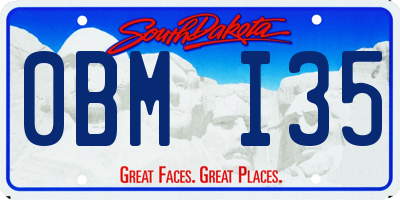 SD license plate 0BMI35